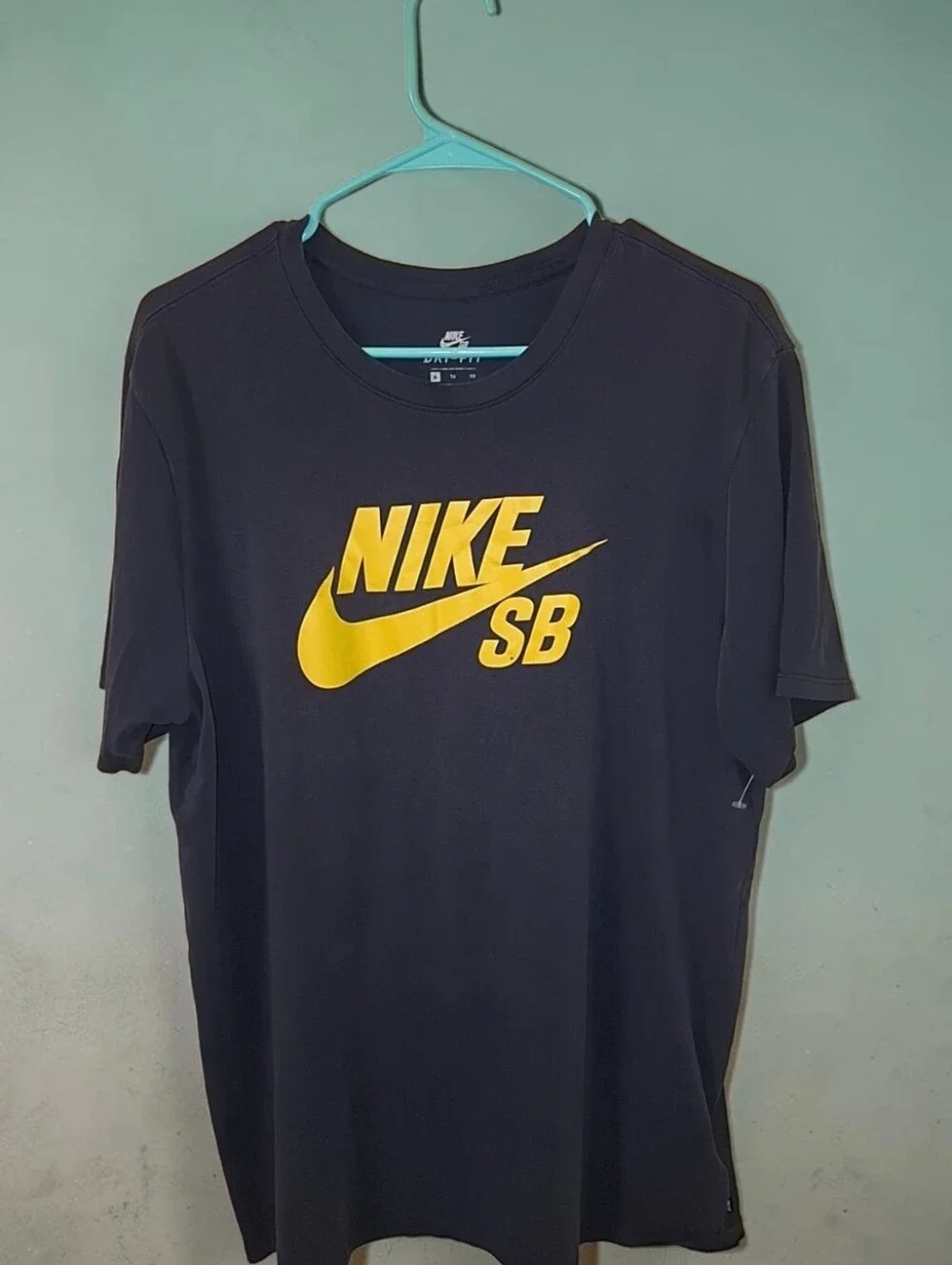 Nike Black Short Sleeve Tee with Yellow SB Logo